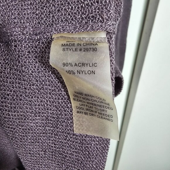 Soft Surroundings Sheer Long One Button Cardigan Lightweight Gray‎ Women's M - Picture 3 of 8